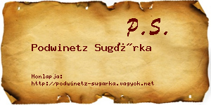 Podwinetz Sugárka névjegykártya